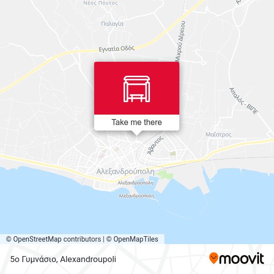 5ο Γυμνάσιο map