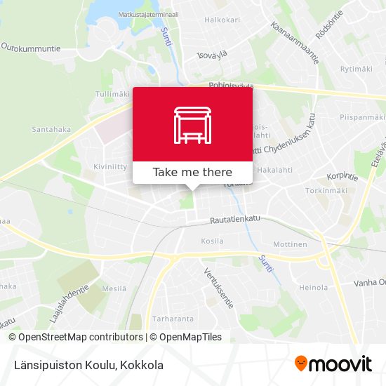 Länsipuiston Koulu map