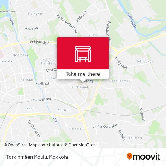 How to get to Torkinmäen Koulu in Kokkola by Bus?