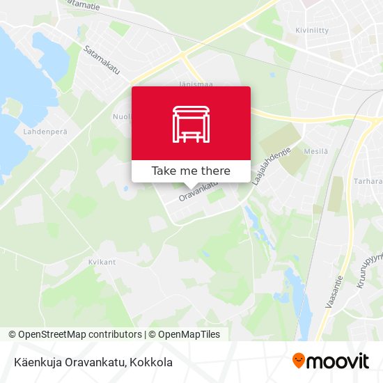 Käenkuja Oravankatu map