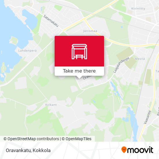 Oravankatu map