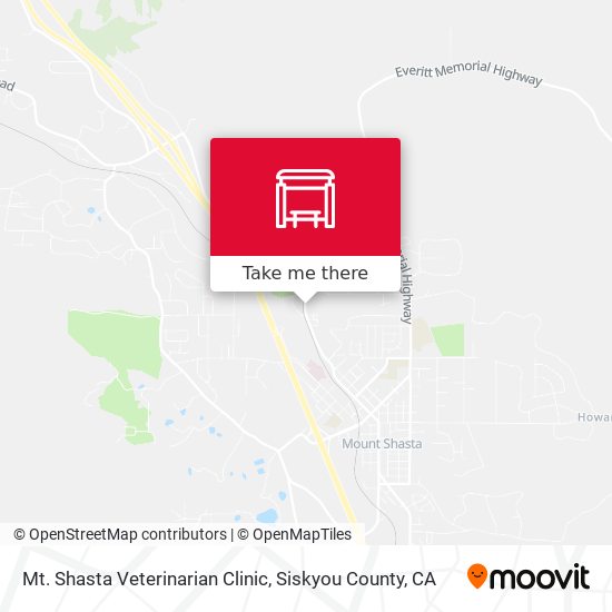 Mapa de Mt. Shasta Veterinarian Clinic