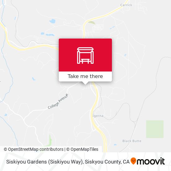 Siskiyou Gardens (Siskiyou Way) map