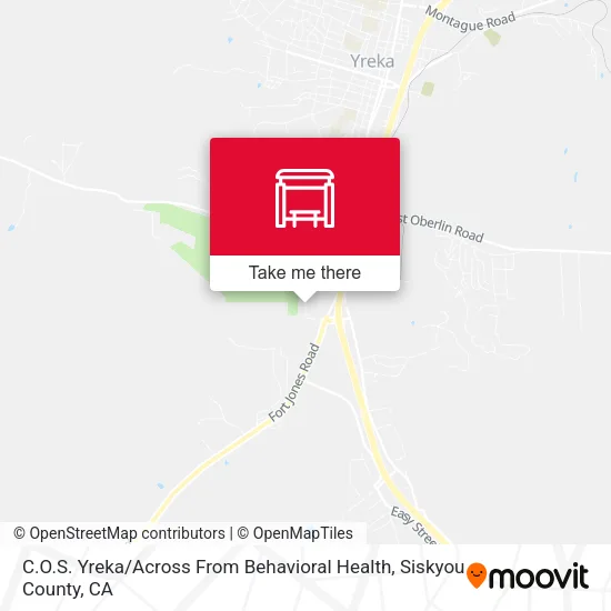 C.O.S. Yreka / Across From Behavioral Health map
