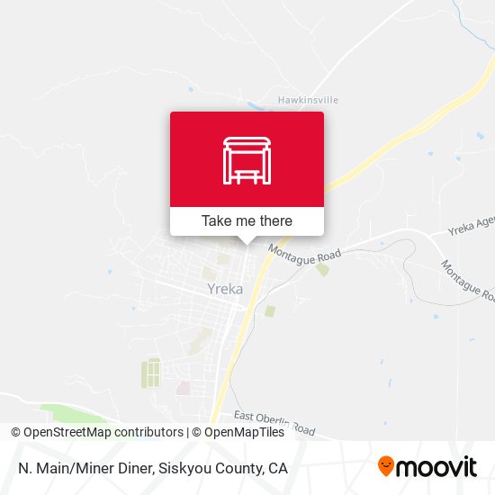 N. Main/Miner Diner map