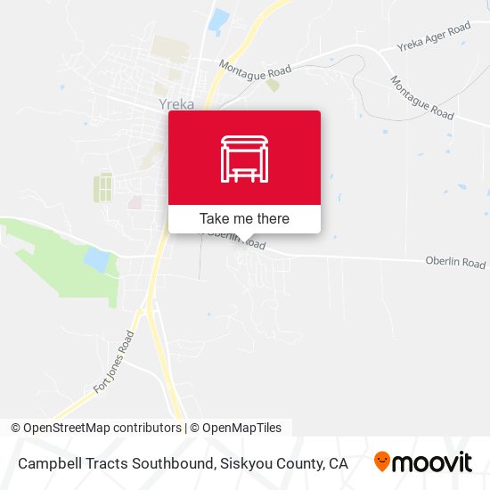 Campbell Tracts Southbound map