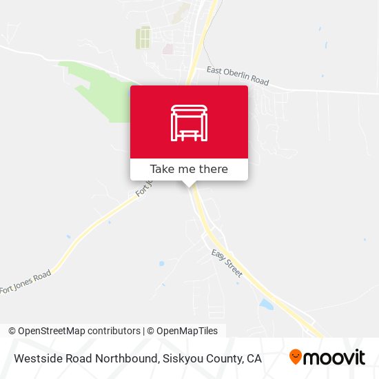 Westside Road Northbound map