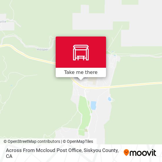 Across From Mccloud Post Office map