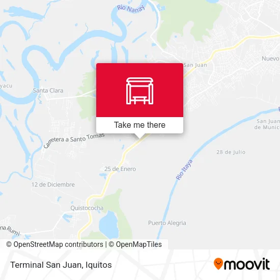 Terminal San Juan map