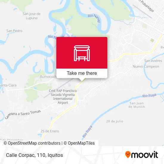 Calle Corpac, 110 map