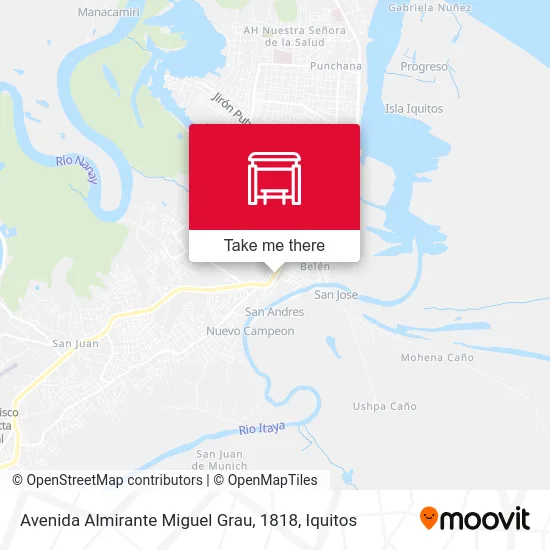 Avenida Almirante Miguel Grau, 1818 map