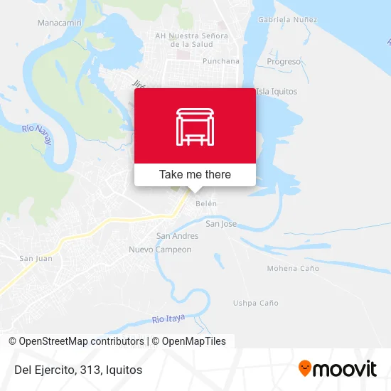 Del Ejercito, 313 map