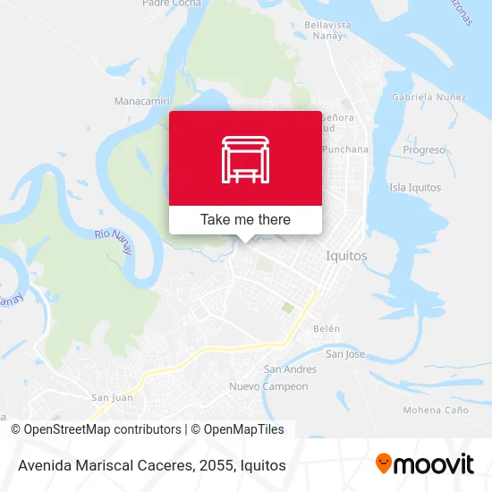 Avenida Mariscal Caceres, 2055 map