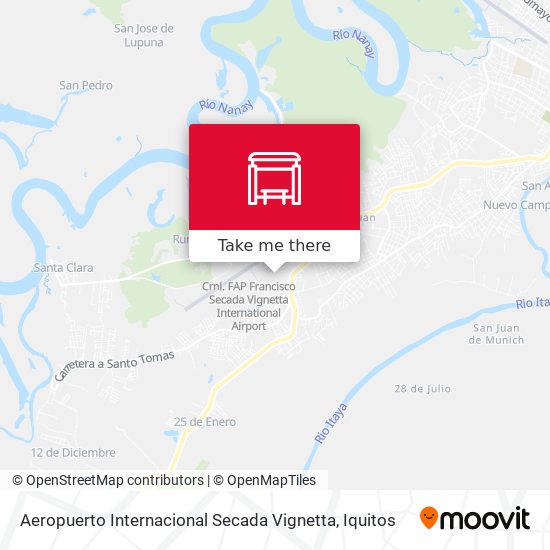 Aeropuerto Internacional Secada Vignetta map