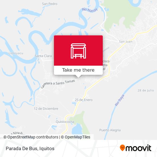 Mapa de Parada De Bus