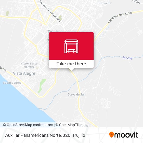 Auxiliar Panamericana Norte, 320 map