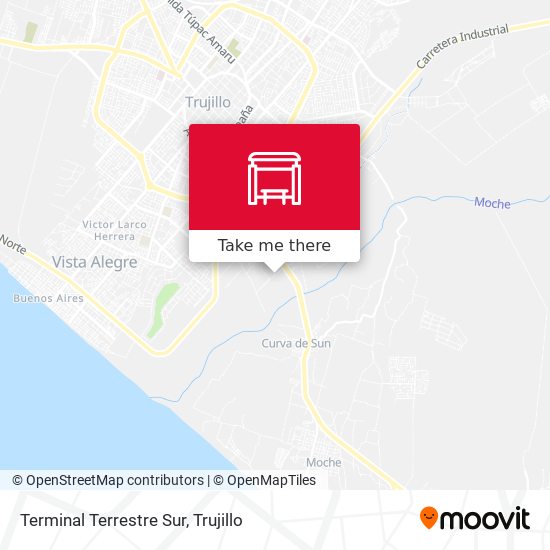 Terminal Terrestre Sur map