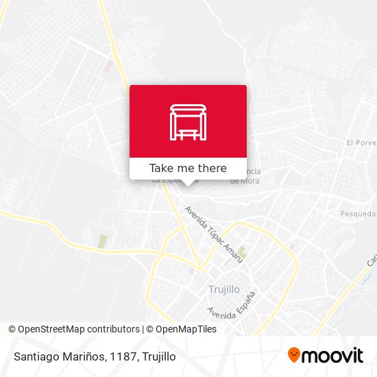 Santiago Mariños, 1187 map