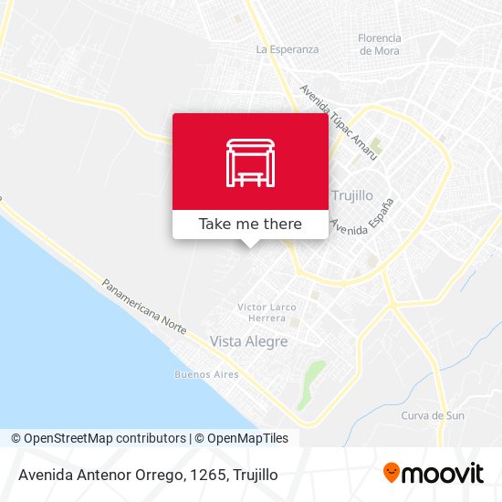 Avenida Antenor Orrego, 1265 map
