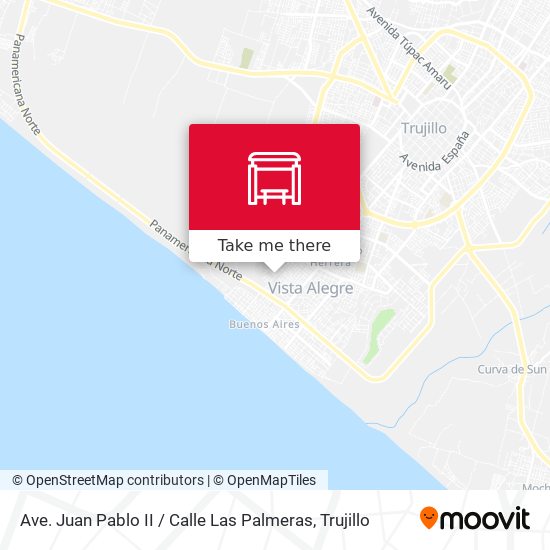 Ave. Juan Pablo II / Calle Las Palmeras map