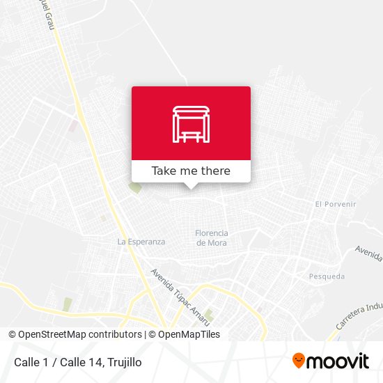 Calle 1 / Calle 14 map