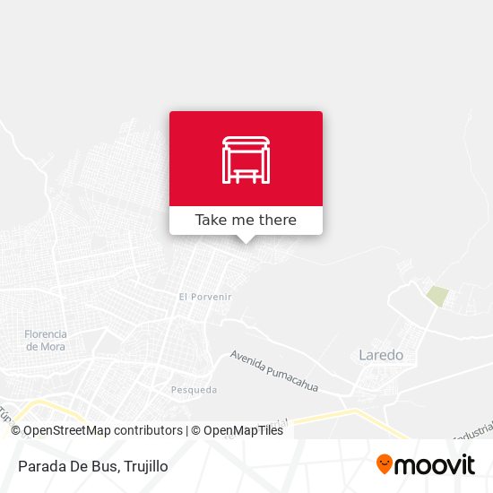 Mapa de Parada De Bus