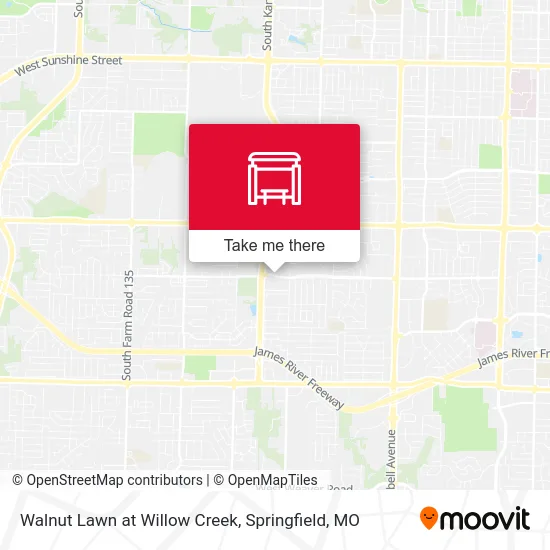 Mapa de Walnut Lawn at Willow Creek