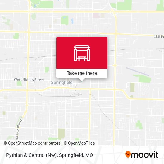 Pythian & Central (Nw) map