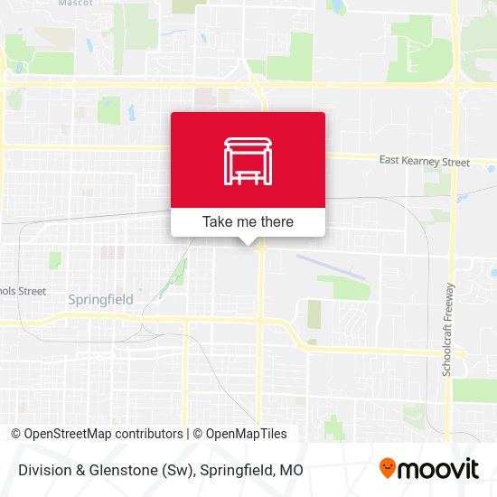 Mapa de Division & Glenstone (Sw)