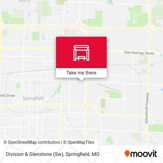 Mapa de Division & Glenstone (Sw)