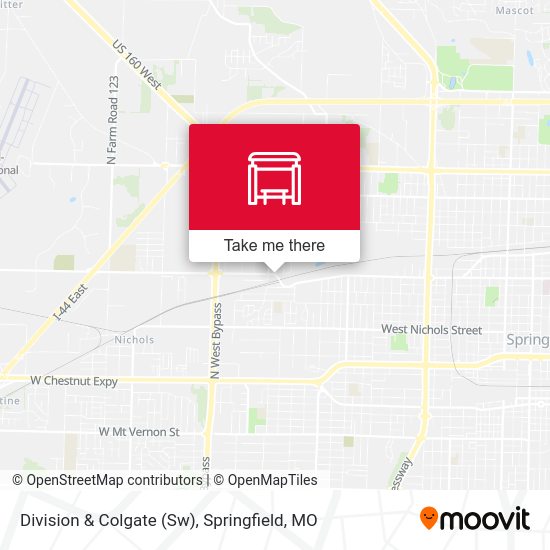 Division & Colgate (Sw) map
