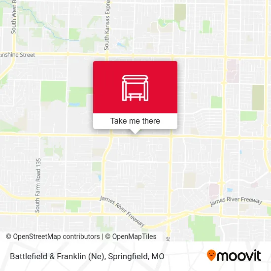 Mapa de Battlefield & Franklin (Ne)