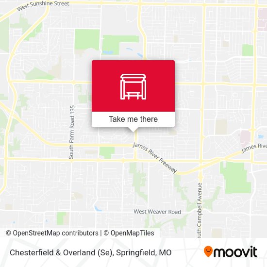 Mapa de Chesterfield & Overland (Se)