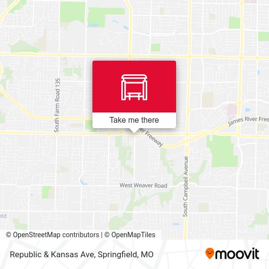 Republic & Kansas Ave map