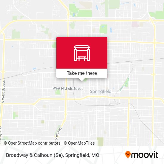 Mapa de Broadway & Calhoun (Se)