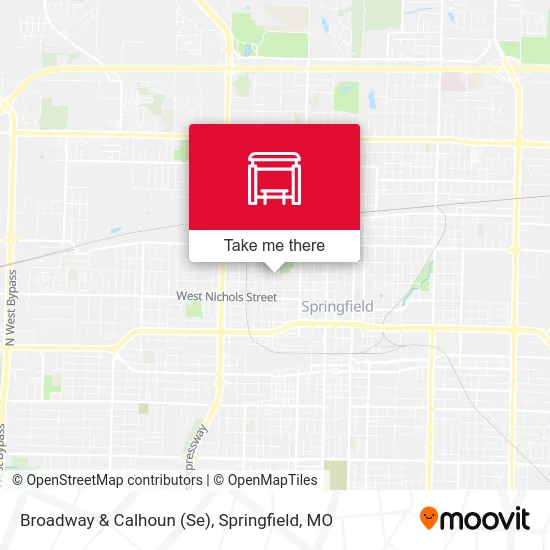 Mapa de Broadway & Calhoun (Se)