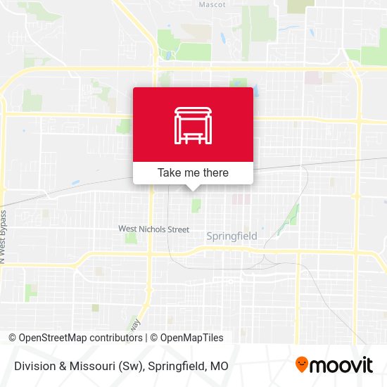 Mapa de Division & Missouri (Sw)