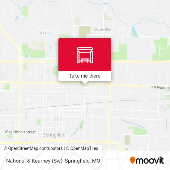 National & Kearney (Sw) map