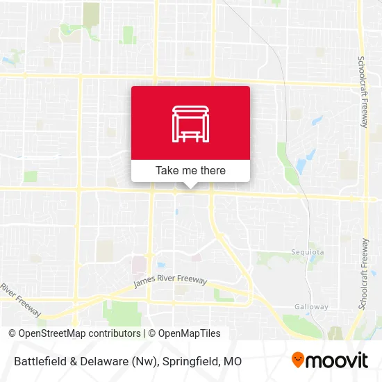 Mapa de Battlefield & Delaware (Nw)
