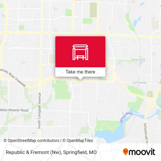 Republic & Fremont (Nw) map