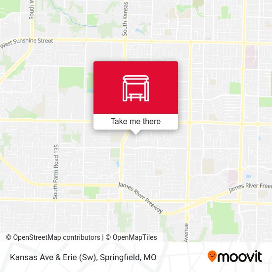 Kansas Ave & Erie (Sw) map