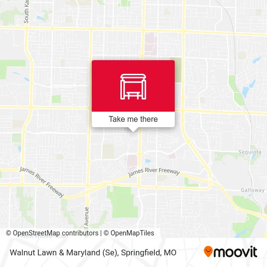 Mapa de Walnut Lawn & Maryland (Se)