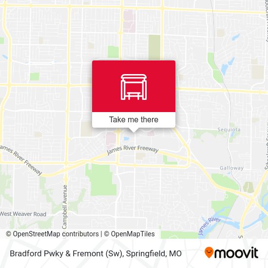 Bradford Pwky & Fremont (Sw) map