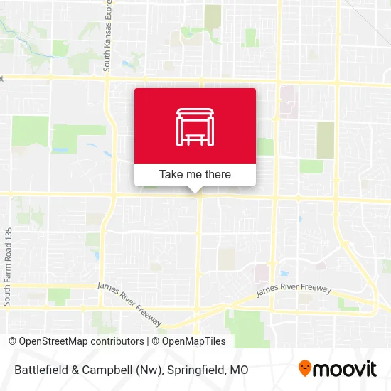 Mapa de Battlefield & Campbell (Nw)