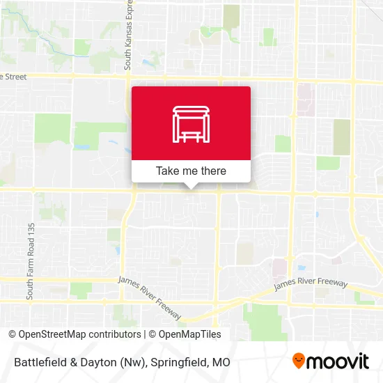 Mapa de Battlefield & Dayton (Nw)