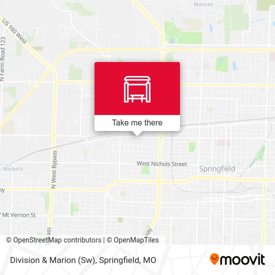 Mapa de Division & Marion (Sw)