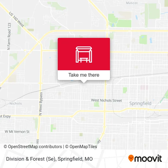 Mapa de Division & Forest (Se)