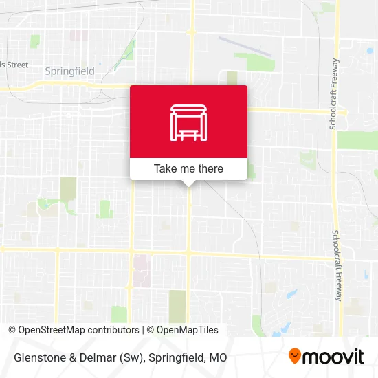 Mapa de Glenstone & Delmar (Sw)