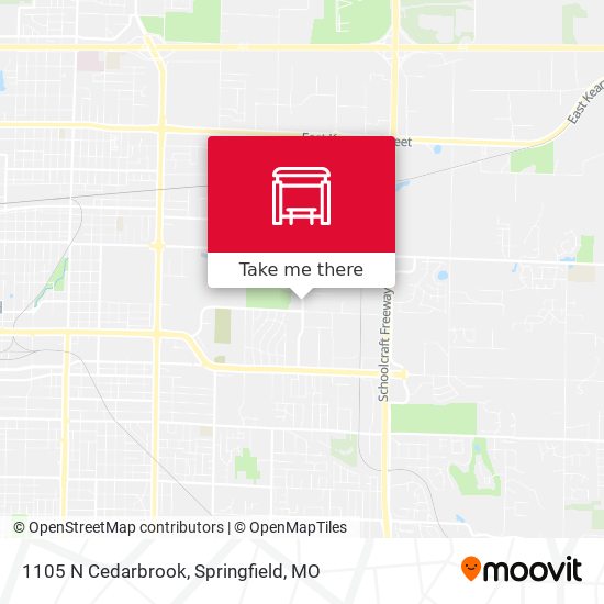 1105 N Cedarbrook map