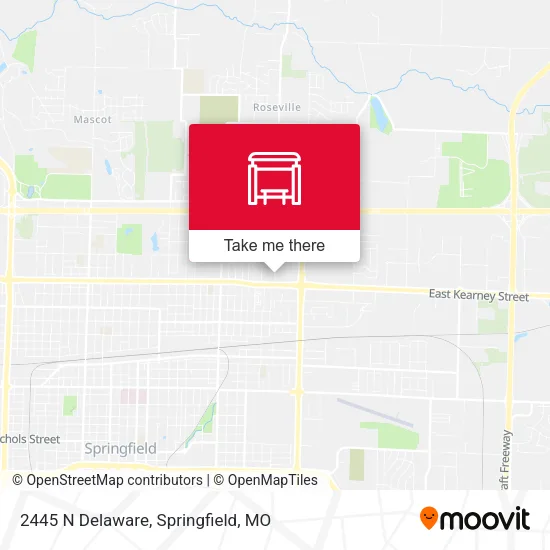 Mapa de 2445 N Delaware